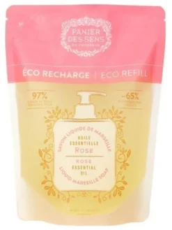 Sapone liquido Panier des Sens Ricarica marsiglia rosa ammaliante