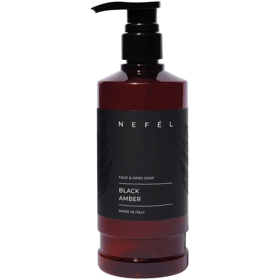 Sapone viso e mani Black Amber 480 ml - Nefel