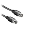 Sbs Cavo Antenna 9,5Mm M-F + Addatt.m/F1,8Mt Nero