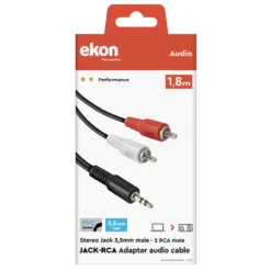 Sbs Cavo Audio Jack 3,5Mm Stereo Maschio A 2Rca Maschio 1,8Mt