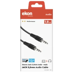Sbs Cavo Audio Jack 3,5Mm Stereo Maschio A Jack 3,5Mm Stereo Maschio 1,8Mt