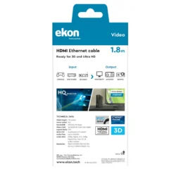 Sbs Cavo Hdmi V.1,4 Alta Velocita 1,8Mt Ethernet