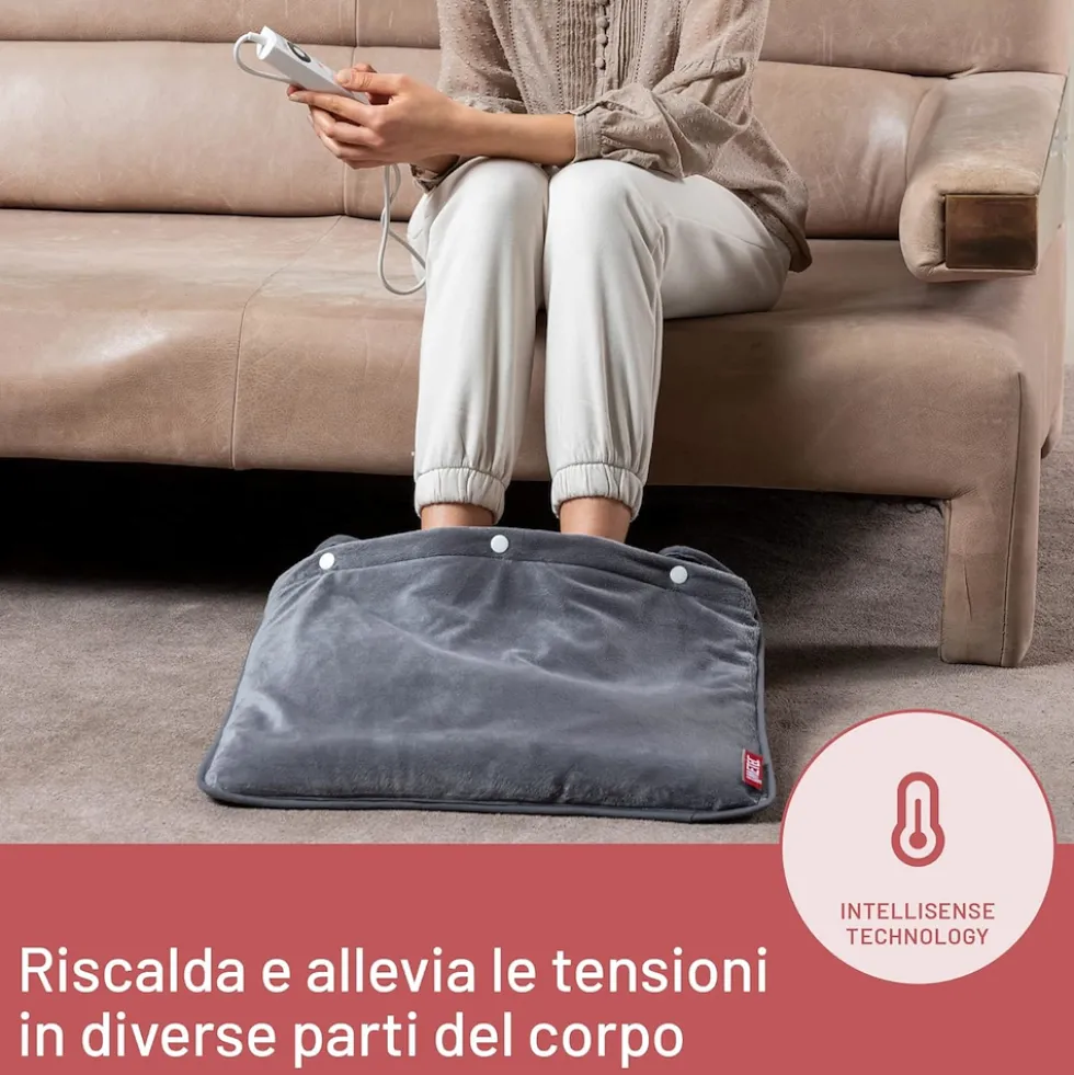 Scaldapiedi Imetec Intellisense Feet 48x50 cm, 5 temperature