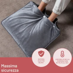 Scaldapiedi Imetec Intellisense Feet 48x50 cm, 5 temperature