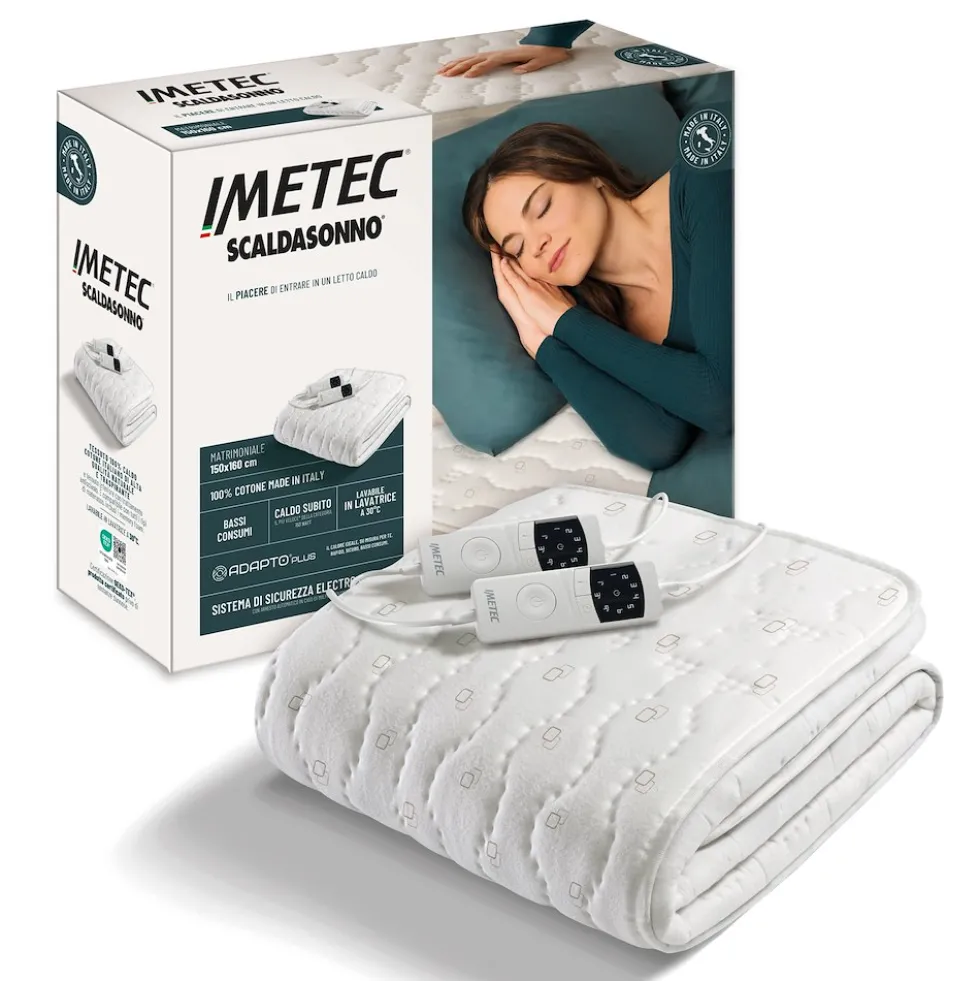 Scaldasonno Imetec Adapto Plus matrimoniale 160x150 cm con 6 temperature