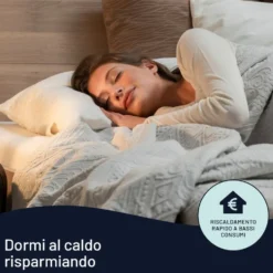 Scaldasonno Immetec 16634 Adapto matrimoniale in lana merino