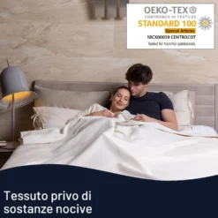 Scaldasonno singolo Immetec 16632 Adapto in lana merino