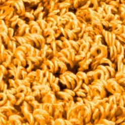 Scatola 5 frange Velcro System Microriccio giallo da 40 cm.