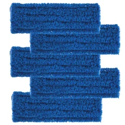 Scatola 5 frange Velcro System Microriccio blu da 40 cm.