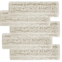 Scatola 5 frange Wet System a pulsanti in cotone da 40 cm.