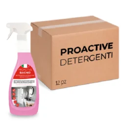 Scatola 12 pezzi di detergente anticalcare ProActive bagno flowery 750 ml