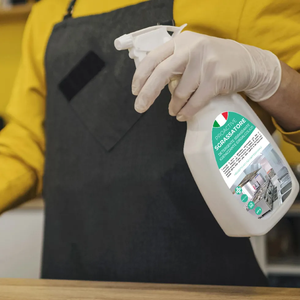 Scatola 12 pezzi di detergente sgrassatore igienizzante idroalcolico ProActive 750 ml