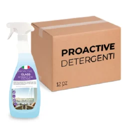 Scatola 12 pezzi di detergente vetri e multiuso ProActive Glass 750 ml