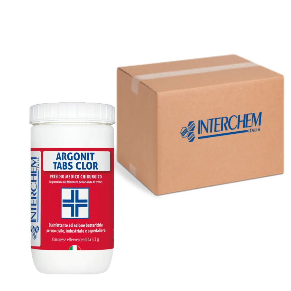Scatola 6 pezzi di disinfettante in compresse Argonit Tabs Clor