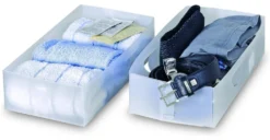 Scatola salvaspazio Domoliving 911010 Medium 2 pz Bianco traslucido