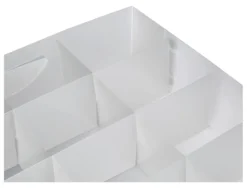 Scatola salvaspazio Domoliving 911000 Organizer cassetto 12p Bianco tr