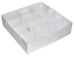 Scatola salvaspazio Domoliving 911000 Organizer cassetto 12p Bianco tr