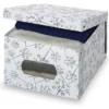 Scatola salvaspazio Domoliving 916060 BON TON con oblò Bianco e Grigio