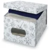Scatola salvaspazio Domoliving 916050 BON TON con oblò Bianco e Grigio