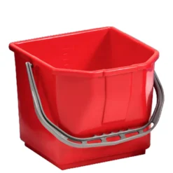 Scatola 2 secchi in moplen rosso da 15 Lt.
