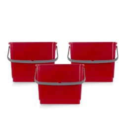 Scatola 3 secchi rossi da 4 Lt.