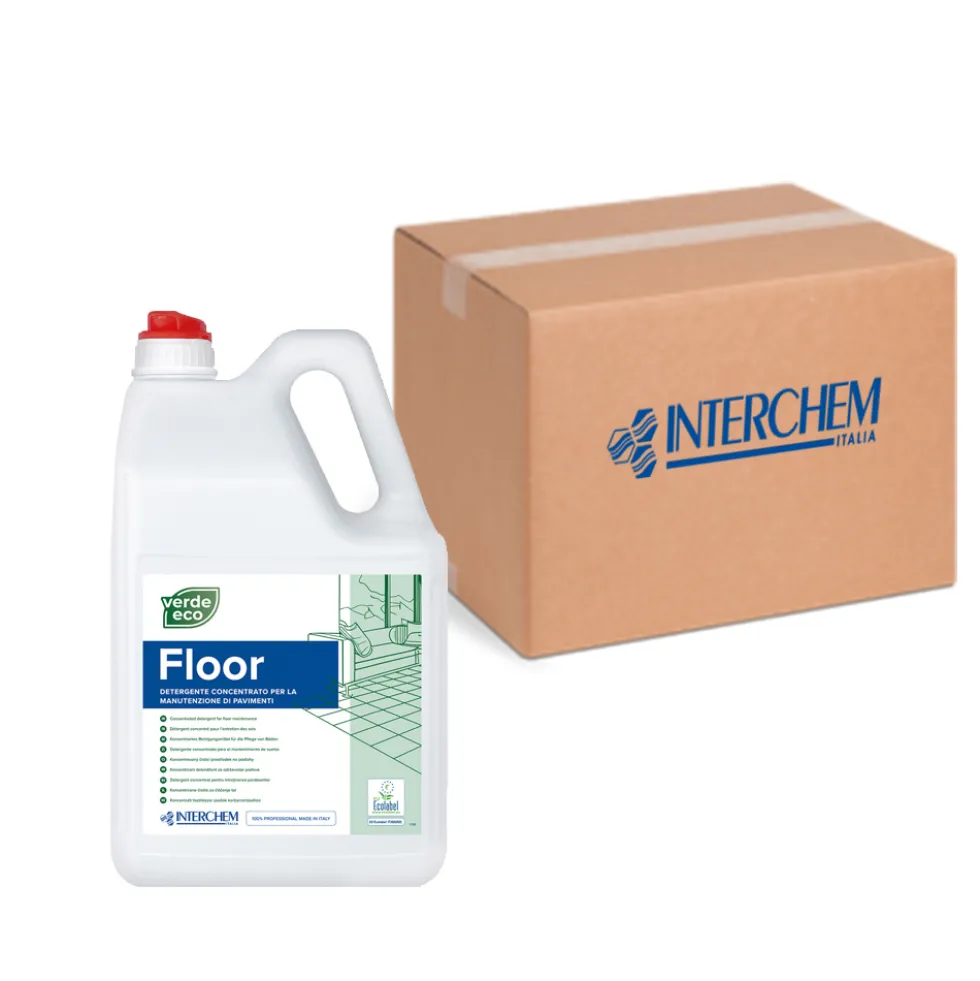 Scatola 4 taniche detergente pavimenti Verde Eco Floor