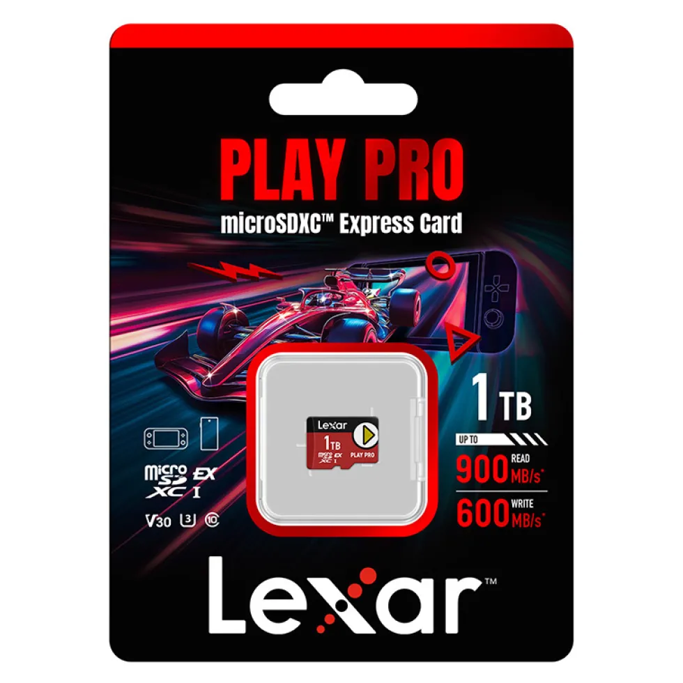 Scheda di memoria Lexar PLAY Pro microSD Express 7.1 da 1TB