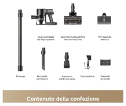 Scopa elettrica batteria Dreame R20 SE Black e Gold