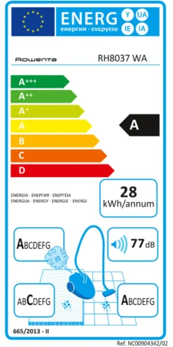 Scopa elettrica filo Rowenta RH 8037WA POWERLINE EXTREME Bianco