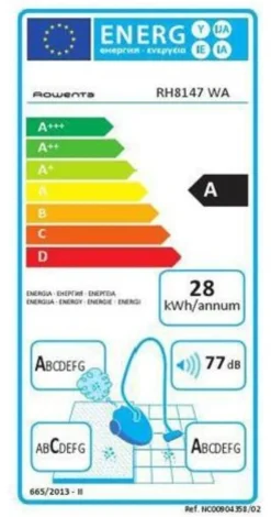 Scopa elettrica filo Rowenta RH 8147WA POWERLINE EXTREME Cyclonic Bian