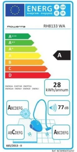 Scopa elettrica filo Rowenta RH 8133WA POWERLINE EXTREME Cyclonic Ross