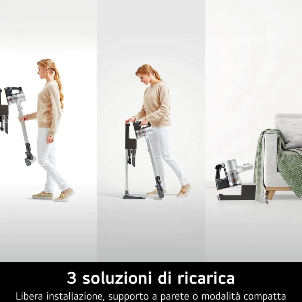 Scopa ricaricabile LG ELECTRONICS A9K-CORE3S con WiFi e 2 batterie