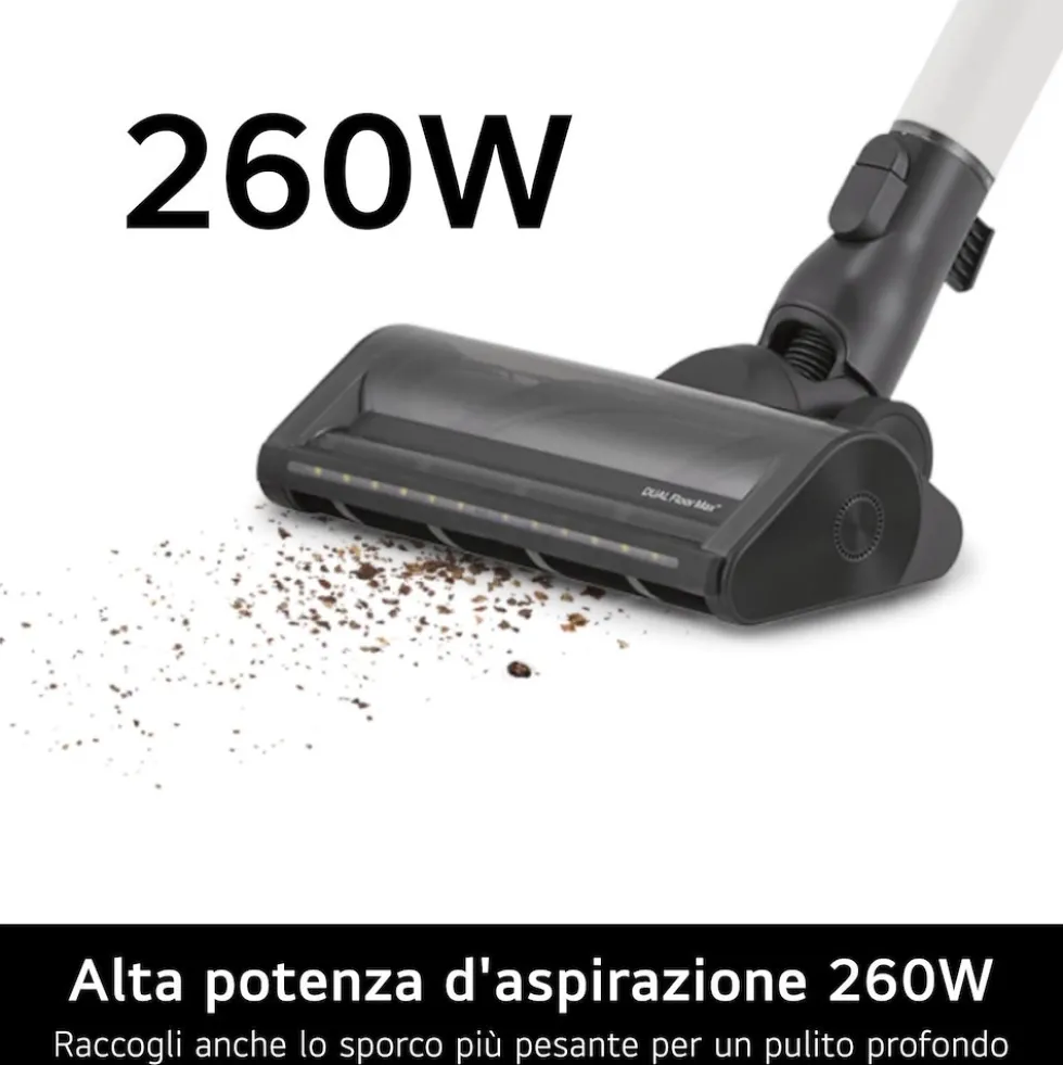 Scopa ricaricabile LG ELECTRONICS A9K-CORE3S con WiFi e 2 batterie