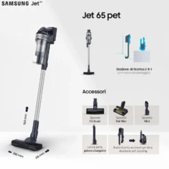 Scopa ricaricabile Samsung Jet 65 Pet VS15A60AGR5/WA, 150W