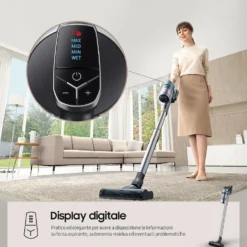 Scopa ricaricabile Samsung Jet 75B PET, 200W, 60 min autonomia