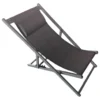 Sdraio Amicasa DECK CHAIR RIMINI Nero