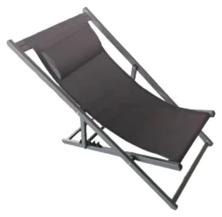 Sdraio Amicasa DECK CHAIR RIMINI Nero