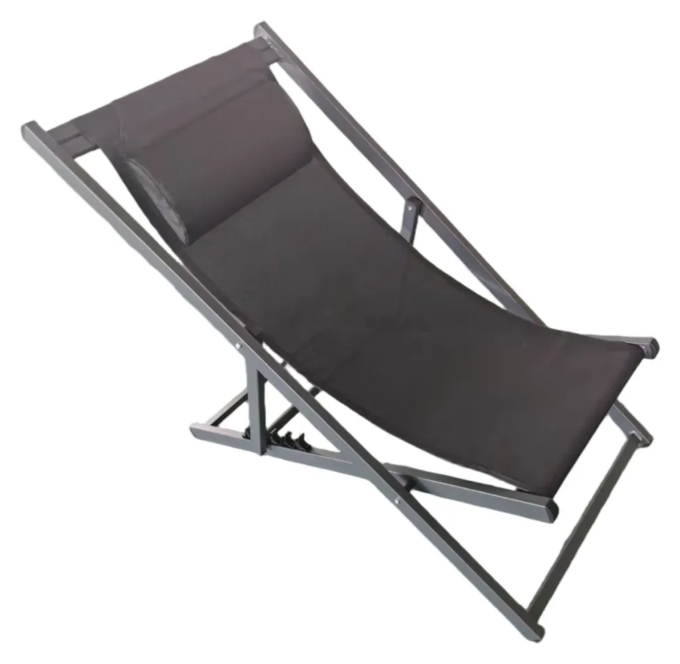 Sdraio Amicasa DECK CHAIR RIMINI Nero