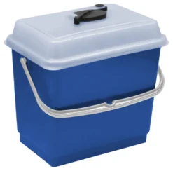 Secchio con coperchio 4 litri blu