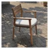 Sedia con braccioli Amicasa ALONA CHAIR ALONA Teak smoke white