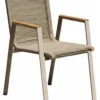 Sedia con braccioli Amicasa 2509 002 GUADALUPE Art 3 Khaki e Champagne