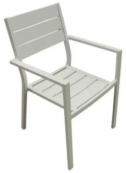 Sedia con braccioli Amicasa LS TC 805 KARIM Bianco