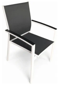 Sedia con braccioli Amicasa LS TC727 SARIM Bianco e Antracite