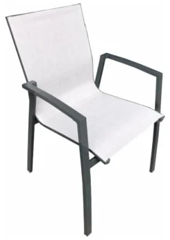 Sedia con braccioli Amicasa LS TC711 SANDRA Antracite e Grigio
