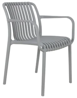 Sedia con braccioli Amicasa PP 776A CORBARA Grigio