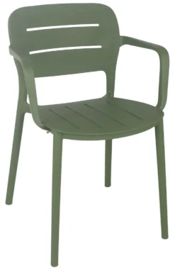 Sedia con braccioli Amicasa PP 831 CRETA Verde