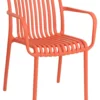 Sedia con braccioli Amicasa PP 776A CORBARA Corallo