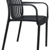Sedia con braccioli Amicasa PP 776A CORBARA Antracite
