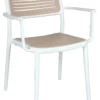 Sedia con braccioli Amicasa PP 922A SIVIGLIA Bianco e Verde