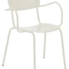 Sedia con braccioli Amicasa TB0106 LOUIS Bianco caldo